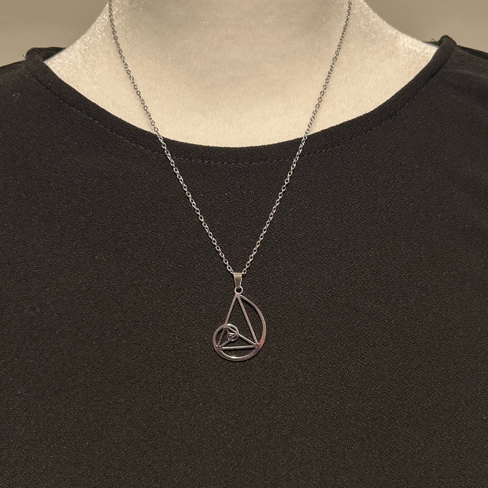 Aspen Jewelry Silver Fibonacci Pendant Necklace